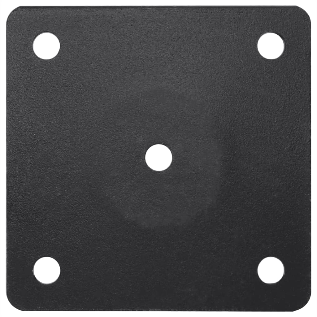 Sonnenschirmständer für Ø38/48 mm Mast Mattschwarz Stahl