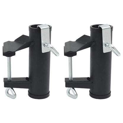 Sonnenschirmhalter für Balkon 2 Stk. 25-38 mm Stahl