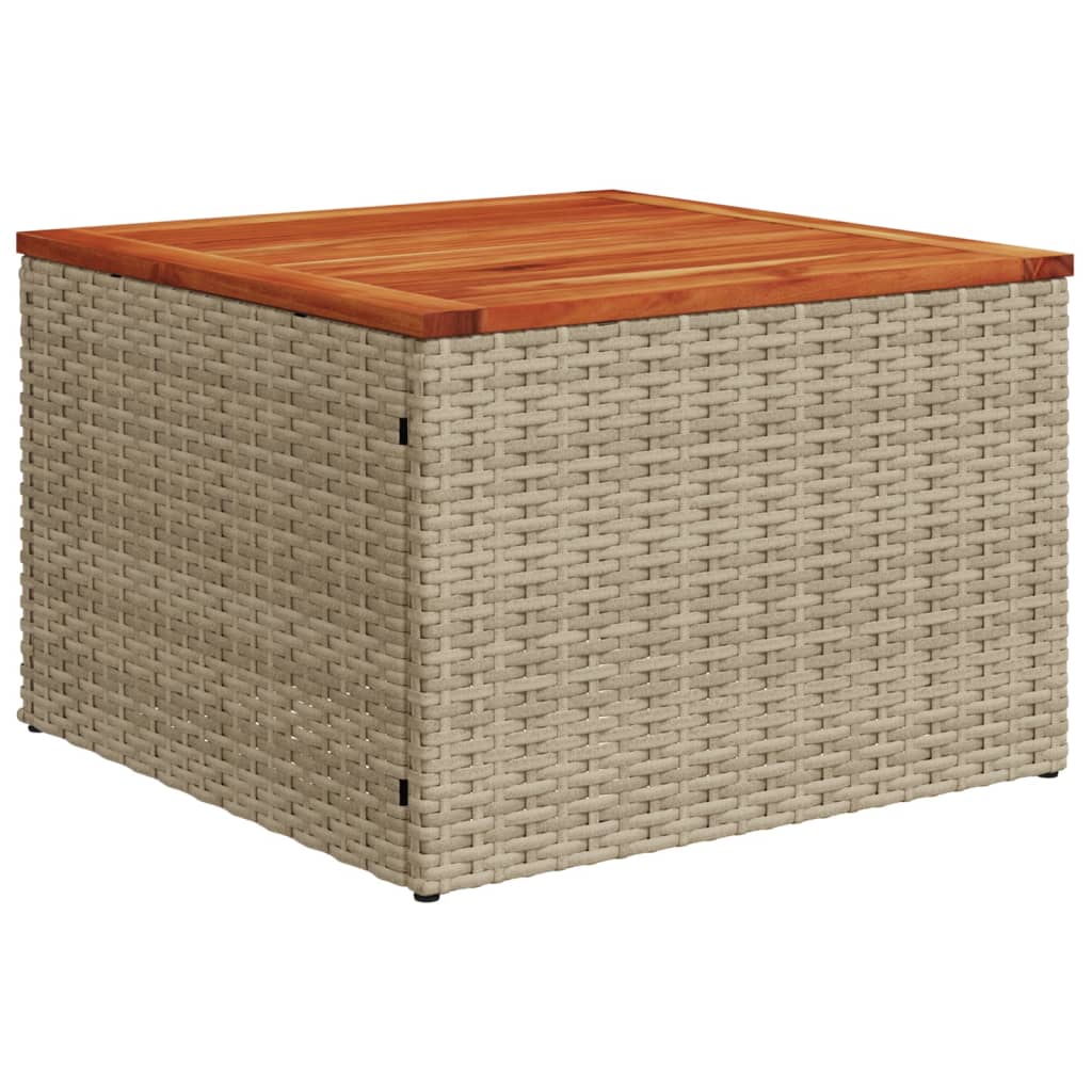 5-tlg. Garten-Sofagarnitur mit Kissen Beige-Mix Poly Rattan
