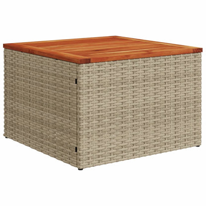 5-tlg. Garten-Sofagarnitur mit Kissen Beige-Mix Poly Rattan