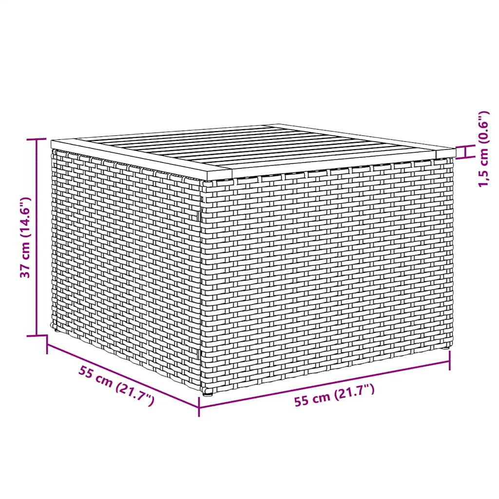 5-tlg. Garten-Sofagarnitur mit Kissen Schwarz Poly Rattan