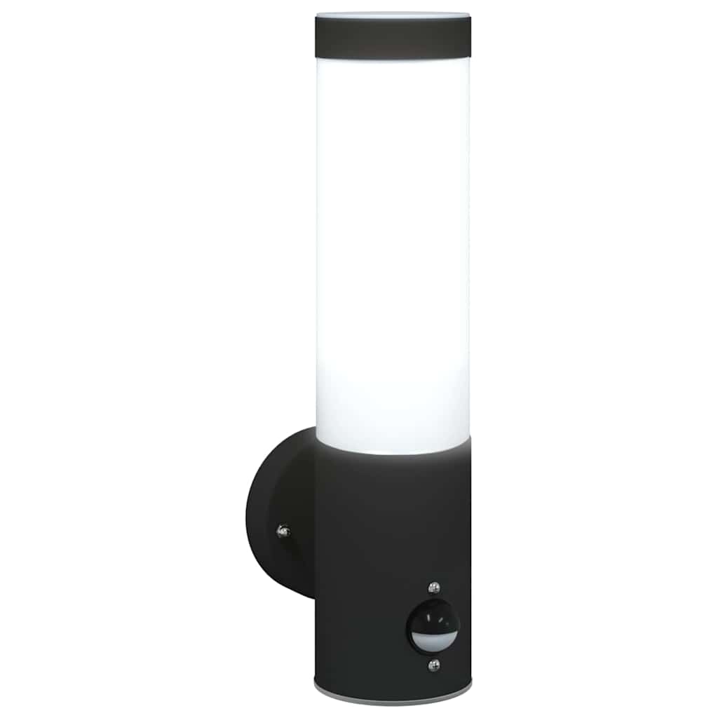 Außenwandlampen 2 pcs Schwarz 12 x 7.5 x 29 cm Edelstahl