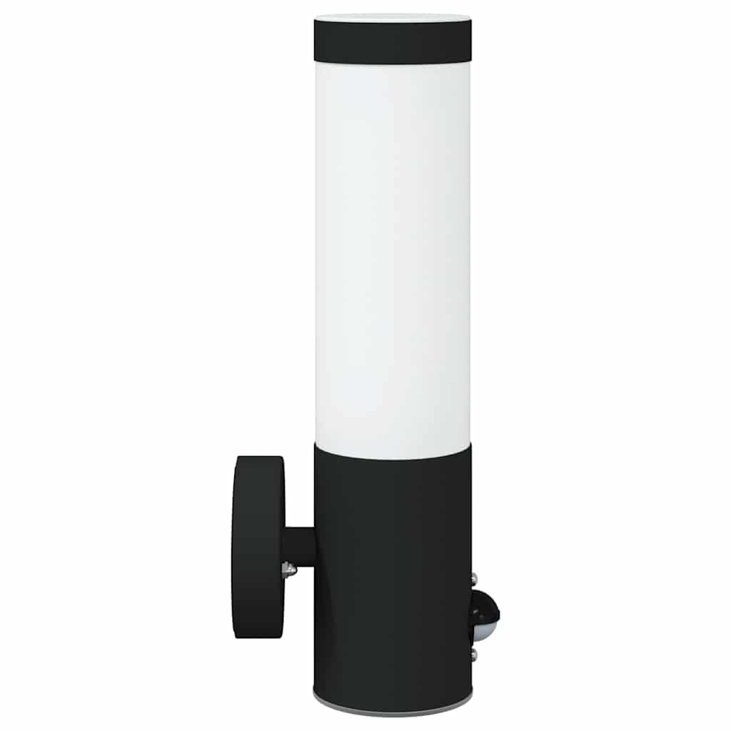 Außenwandlampen 2 pcs Schwarz 12 x 7.5 x 29 cm Edelstahl