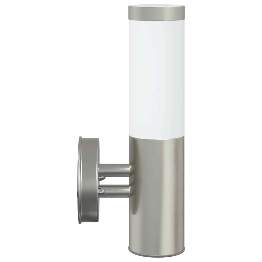 Außenwandleuchte 2 pcs Silber 15 x 7,5 x 33 cm