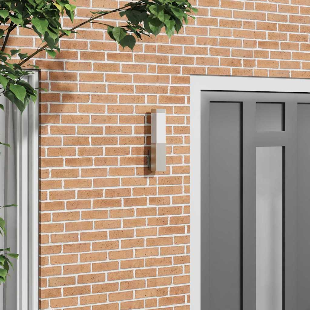 Außenwandleuchte Silber 10.5 x 6 x 35 cm Edelstahl