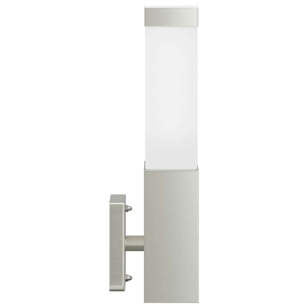 Außenwandlampen 2 pcs Silber 10.5 x 6 x 35 cm Edelstahl