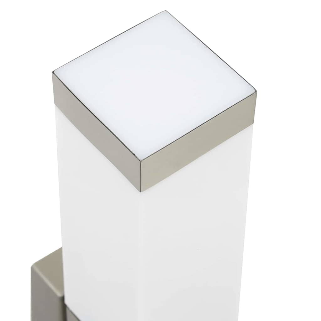 Außenwandleuchte 2 stk. Silber 10,5 x 6 x 33 cm