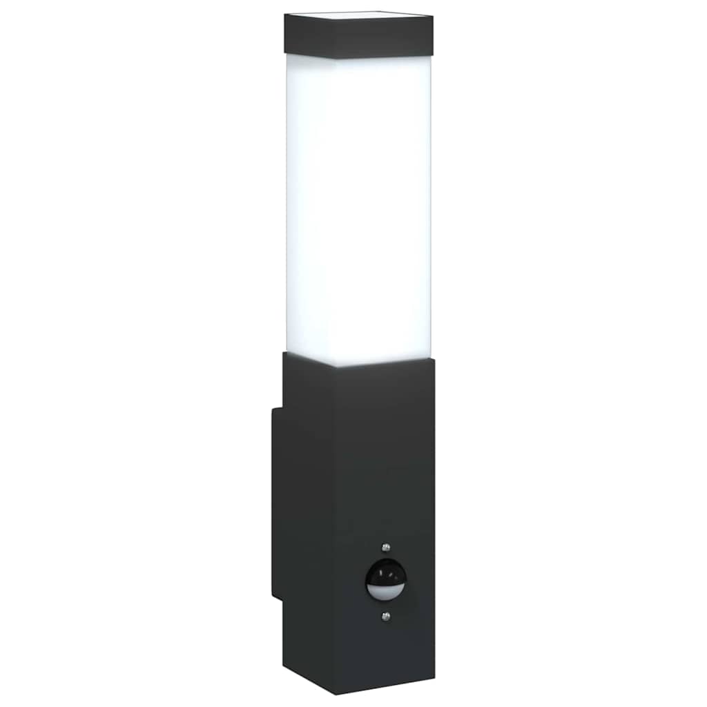 Außenwandlampen 2 pcs Schwarz 10.5 x 6 x 35 cm Edelstahl