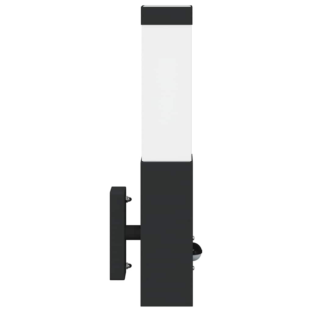 Außenwandlampen 2 pcs Schwarz 10.5 x 6 x 35 cm Edelstahl