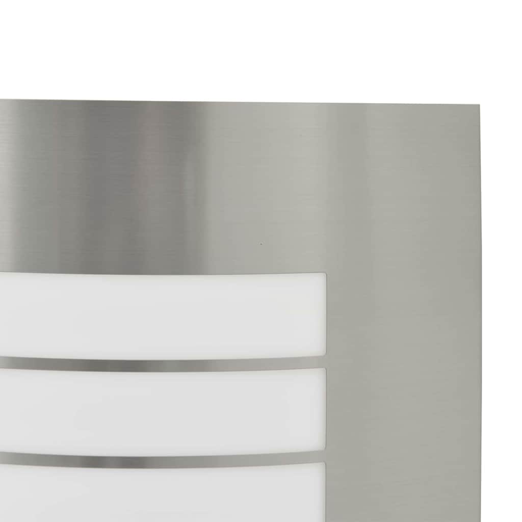 Außenwandleuchte 2 stk. Silber 23,5 x 9 x 26 cm