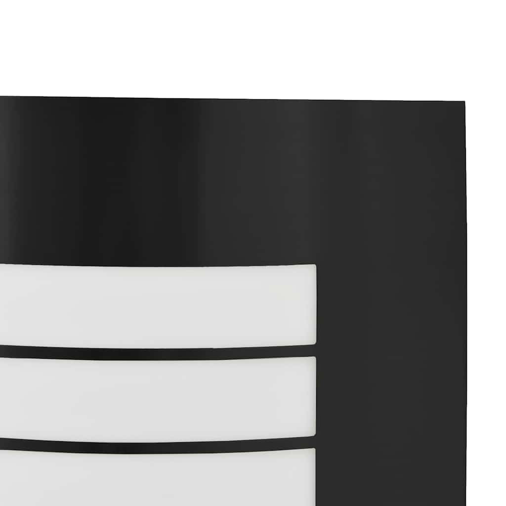 Außenwandleuchte 2 stk. Schwarz 23,5 x 9 x 26 cm
