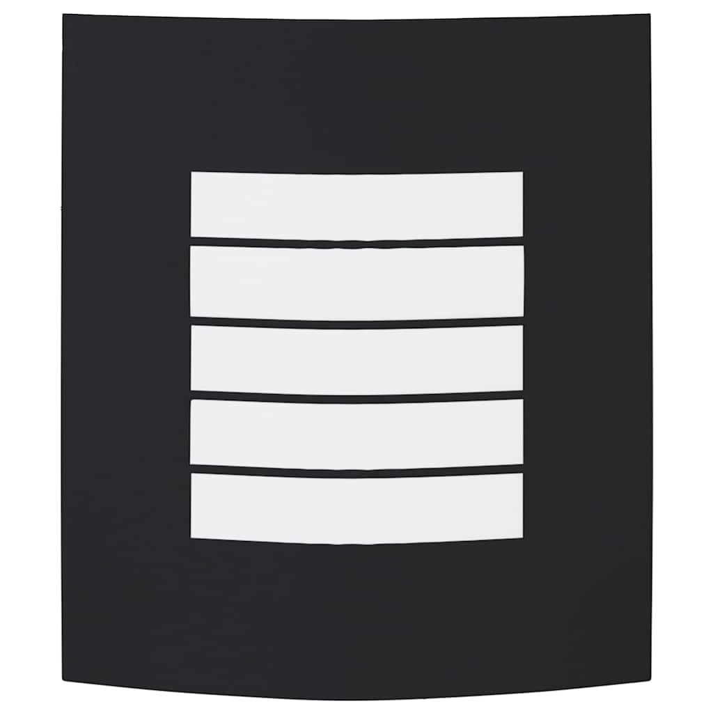 Außenwandleuchte 2 stk. Schwarz 23,5 x 9 x 26 cm