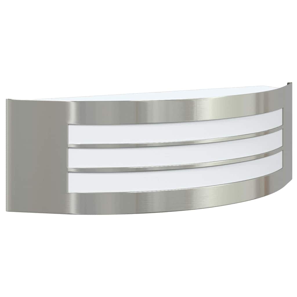 Außenwandlampen 2 pcs Silber 32 x 10 x 10 cm Edelstahl