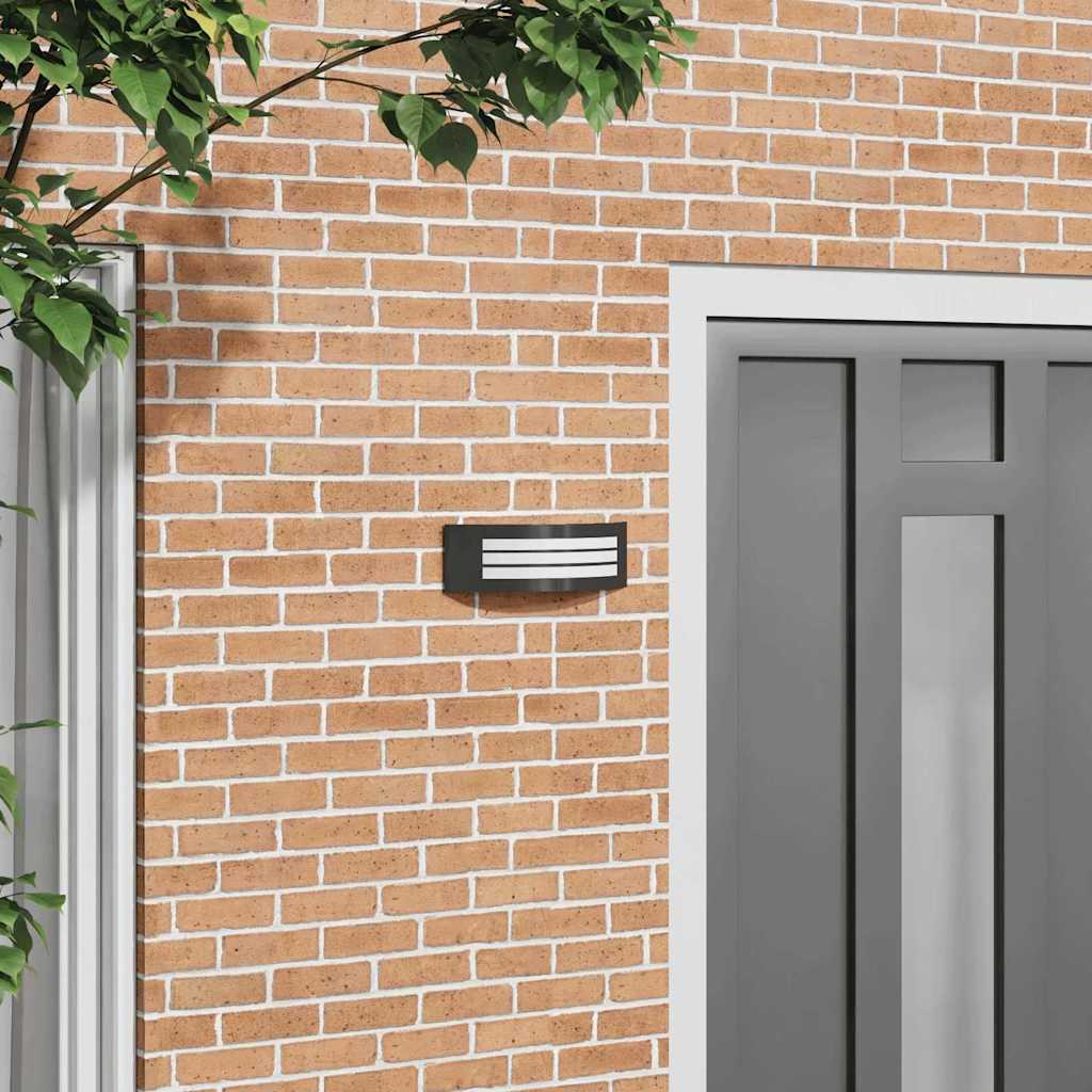 Außenwandleuchte Schwarz 32 x 10 x 10 cm Edelstahl