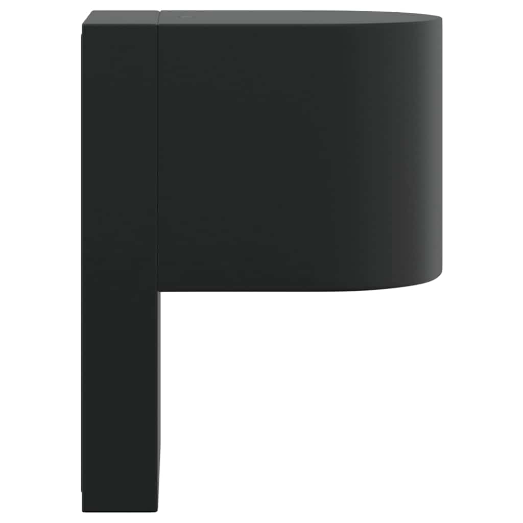 Außenwandleuchte 2 stk. Schwarz 12 x 7 x 15 cm Edelstahl