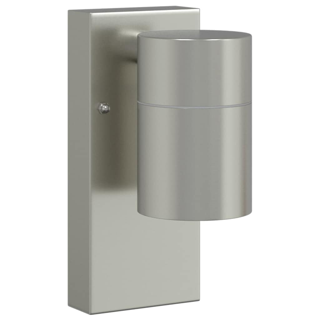 Außenwandlampen 2 pcs Silber 6,5 x 10,5 x 16 cm Edelstahl