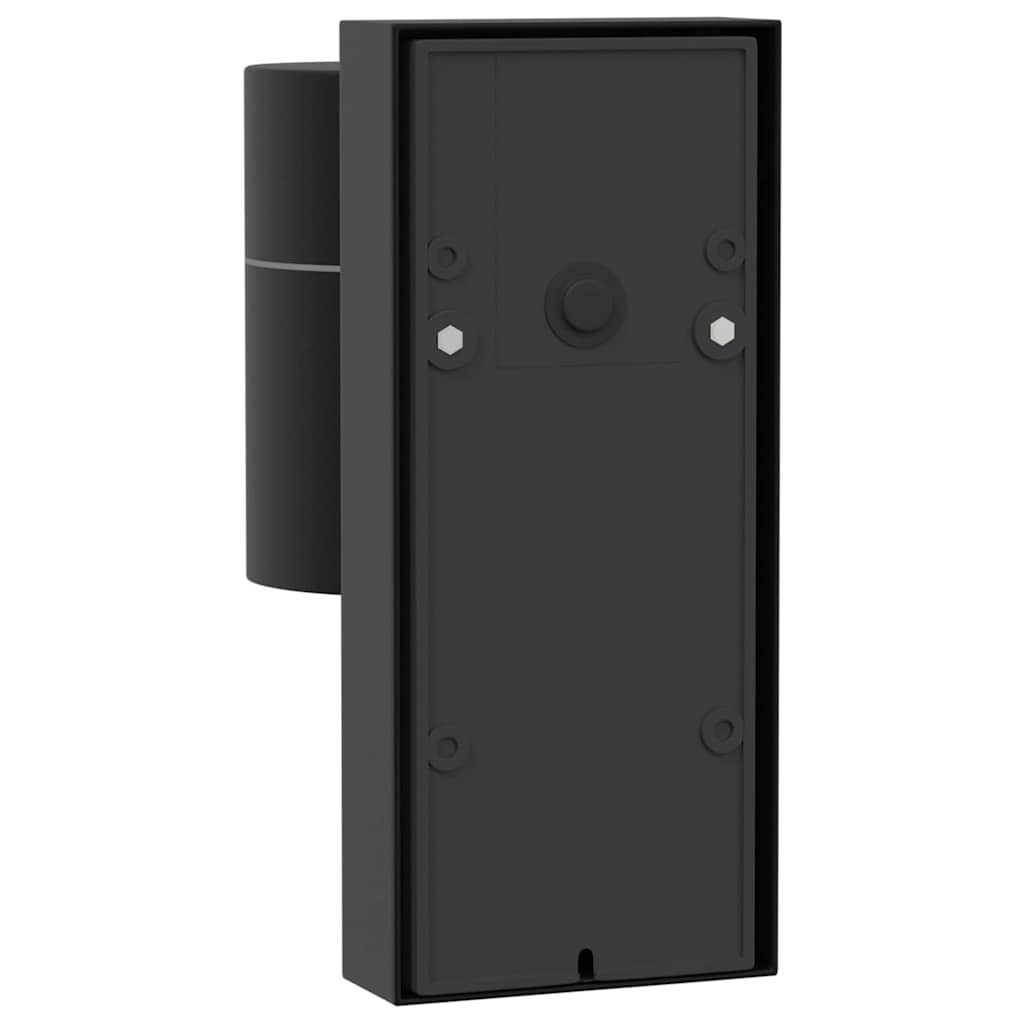 Außenwandleuchte 2 stk. Schwarz 6,5 x 10,5 x 16 cm