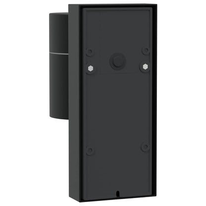 Außenwandleuchte 2 stk. Schwarz 6,5 x 10,5 x 16 cm