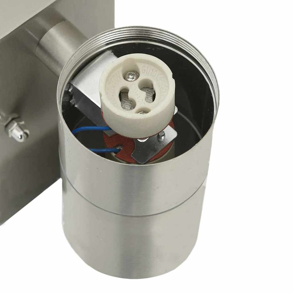 Außenwandleuchte Silber 7 x 10 x 22 cm Edelstahl