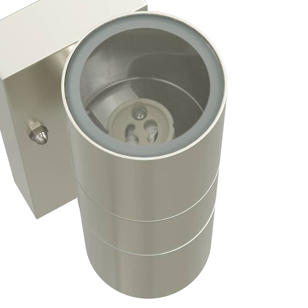 Außenwandlampen 2 pcs Silber 7 x 10 x 22 cm Edelstahl