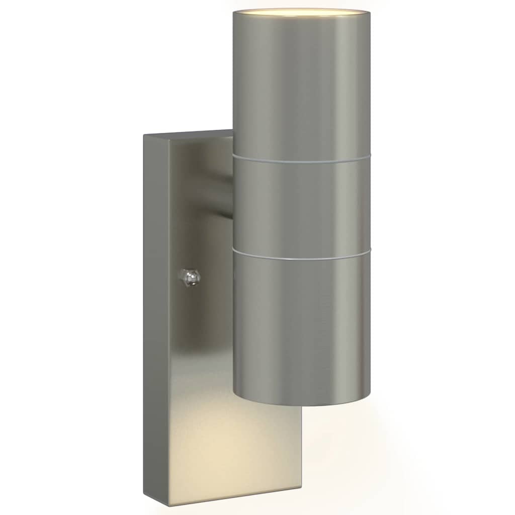 Außenwandlampen 2 pcs Silber 7 x 10 x 22 cm Edelstahl