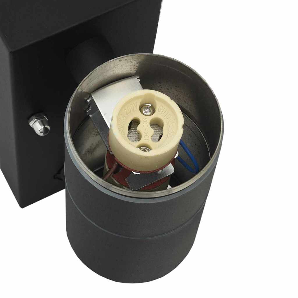 Außenwandleuchte Schwarz 7 x 10 x 22 cm Edelstahl