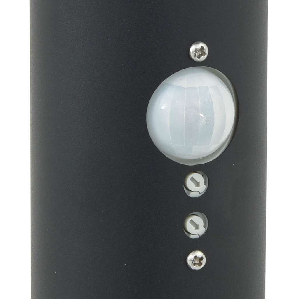 Pollerleuchten mit Sensor&Steckdose 3er 110 cm Edelstahl IP44