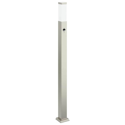 Pollerleuchten mit Sensor 3 Stk. 110 cm Edelstahl IP44