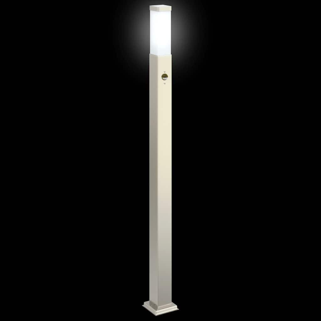 Pollerleuchten mit Sensor 3 Stk. 110 cm Edelstahl IP44