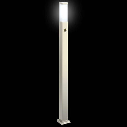 Pollerleuchten mit Sensor 3 Stk. 110 cm Edelstahl IP44
