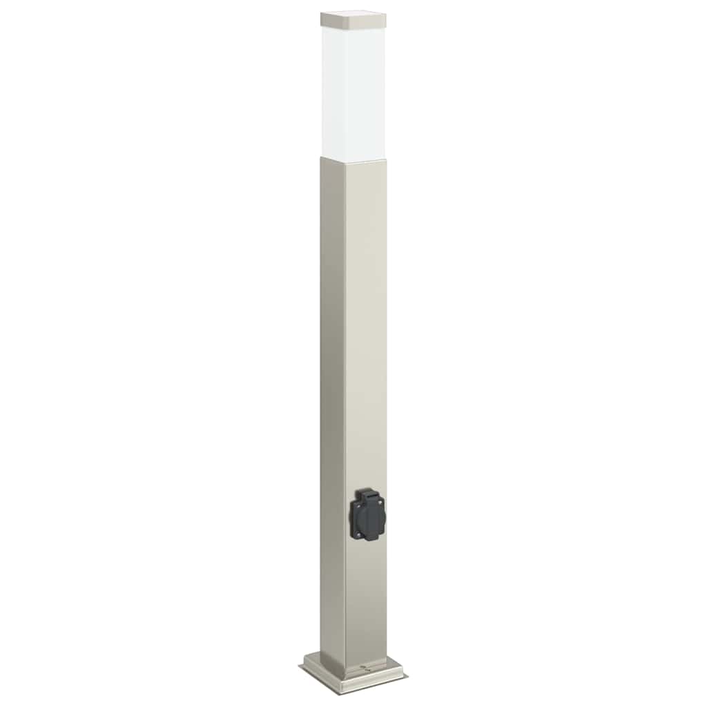 Pollerleuchten mit Auslass 3 Stk. 80 cm Edelstahl IP44