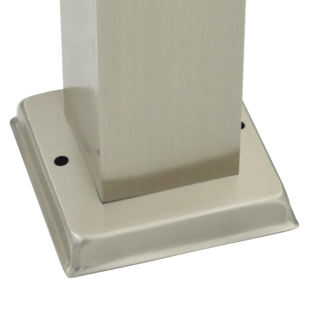 Pollerleuchten mit Auslass 3 Stk. 80 cm Edelstahl IP44
