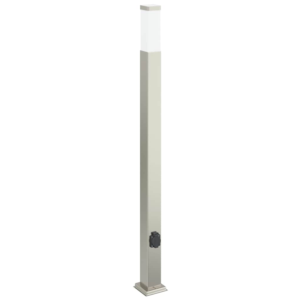 Pollerleuchte mit Auslass 110 cm Edelstahl IP44