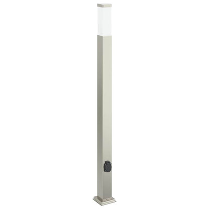 Pollerleuchte mit Auslass 110 cm Edelstahl IP44