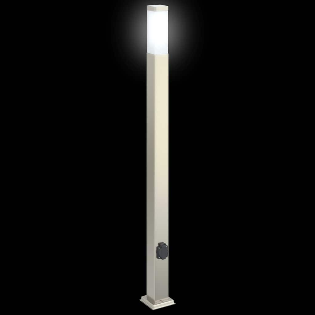 Pollerleuchte mit Auslass 110 cm Edelstahl IP44