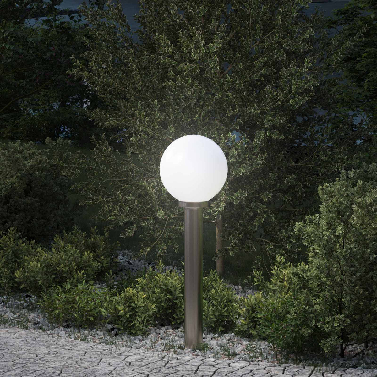 Pollerleuchte 80 cm Edelstahl IP44