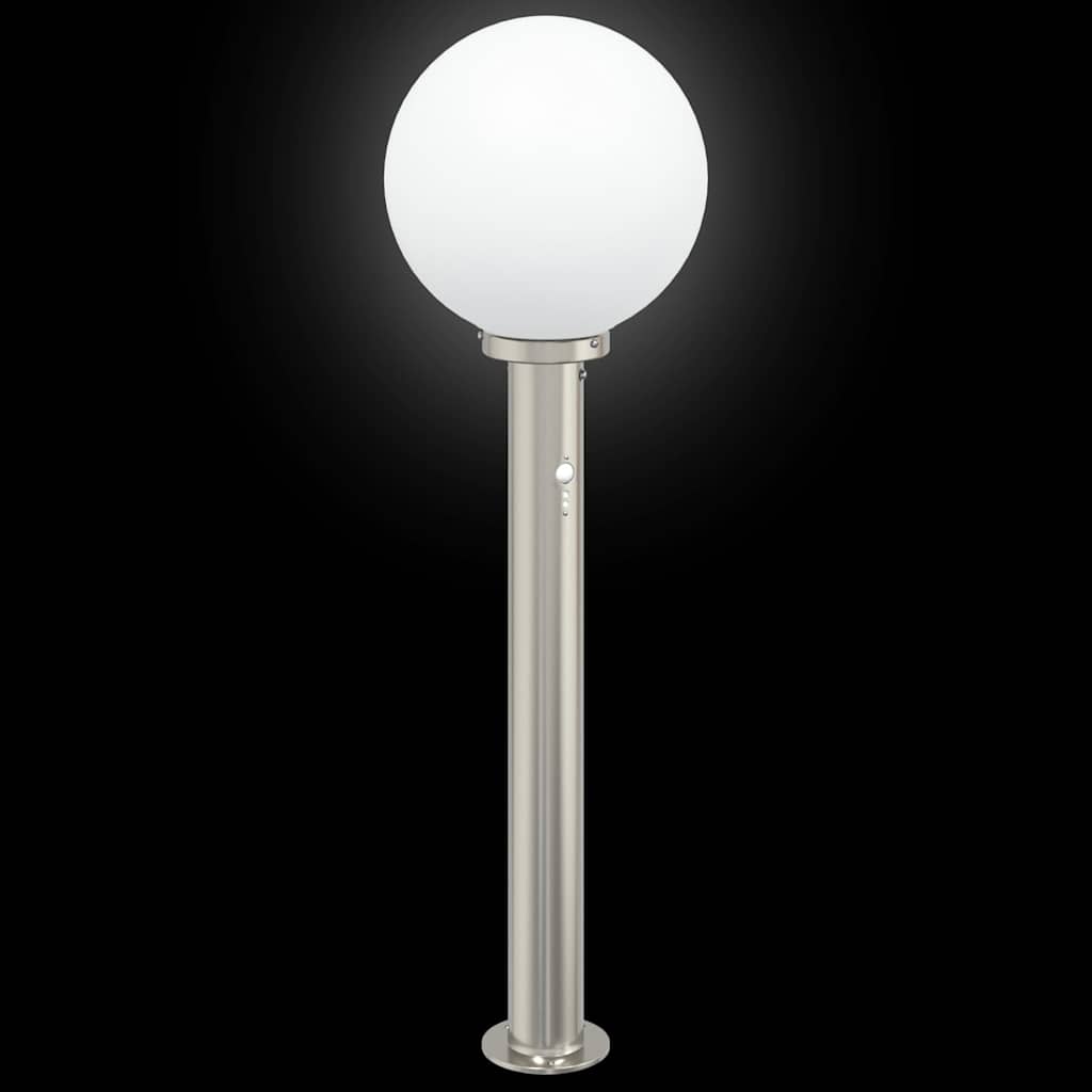 Pollerleuchten mit Sensor 3 Stk. 80 cm Edelstahl IP44