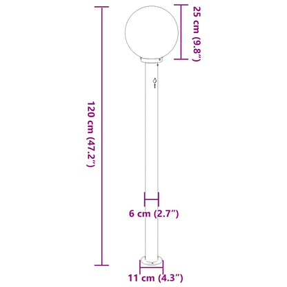 Pollerleuchte mit Sensor 120 cm Edelstahl IP44