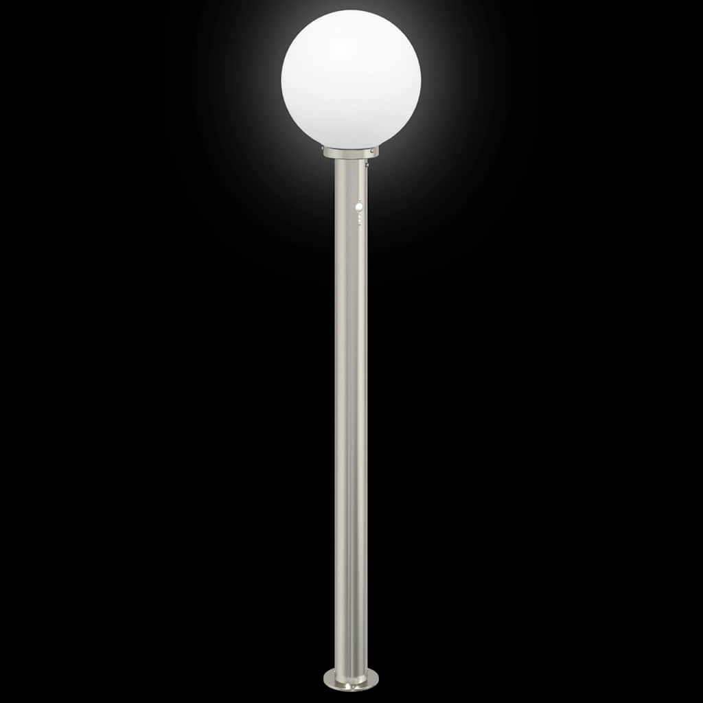 Pollerleuchten mit Sensor 3 Stk. 120 cm Edelstahl IP44