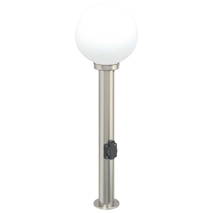 Pollerleuchte mit Auslass 80 cm Edelstahl IP44