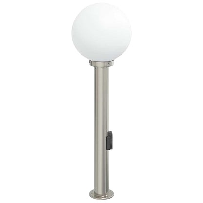 Pollerleuchte mit Auslass 80 cm Edelstahl IP44