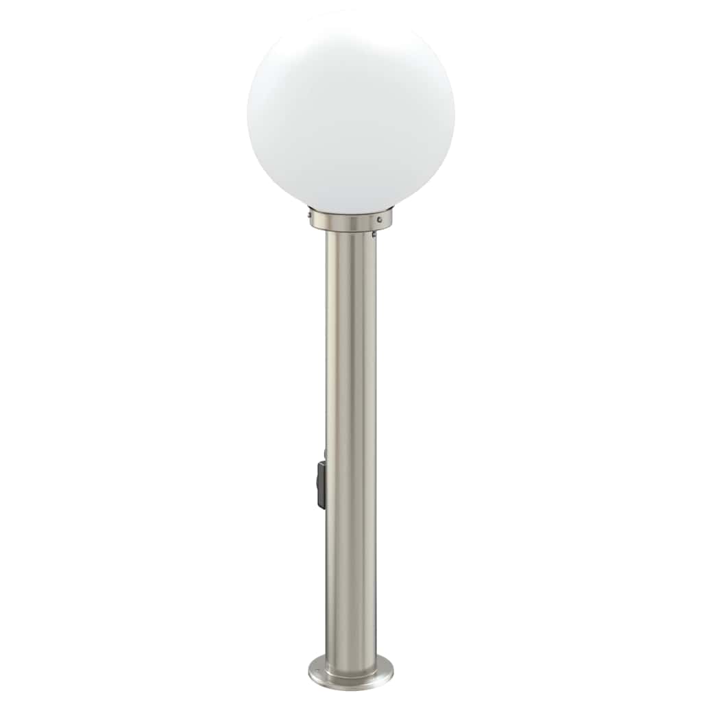 Pollerleuchte mit Auslass 80 cm Edelstahl IP44