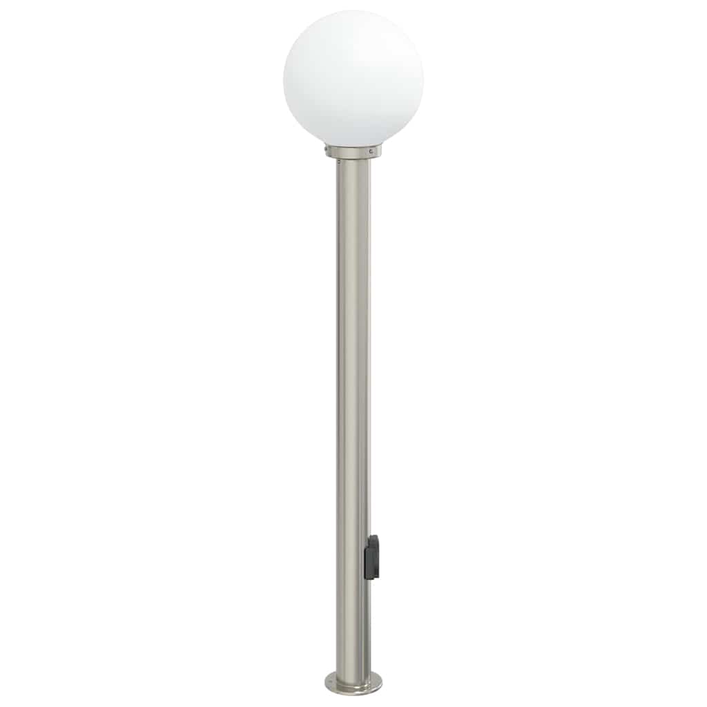 Pollerleuchte mit Auslass 120 cm Edelstahl IP44