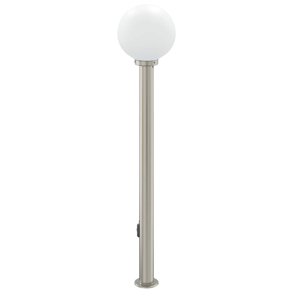 Pollerleuchte mit Auslass 120 cm Edelstahl IP44