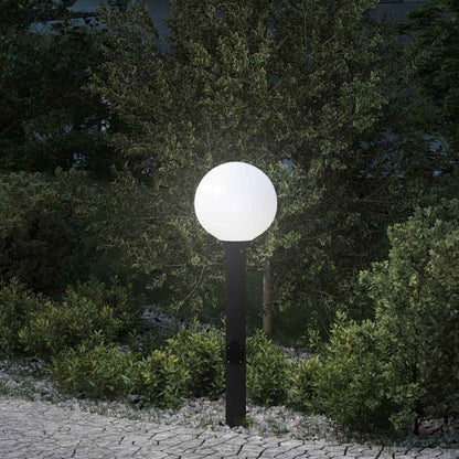 Pollerleuchte mit Auslass 80 cm Schwarz IP44