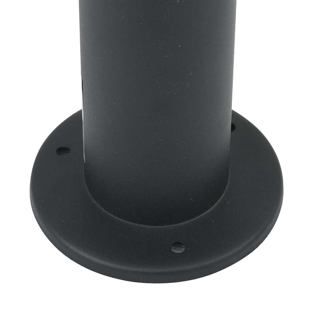 Pollerleuchten mit Sensor&Steckdose 3 Stk. 80 cm Schwarz IP44