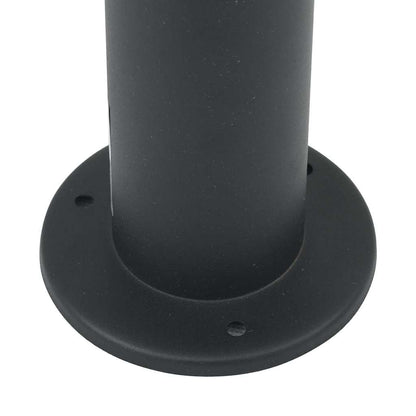 Pollerleuchten mit Sensor&Steckdose 3 Stk. 80 cm Schwarz IP44