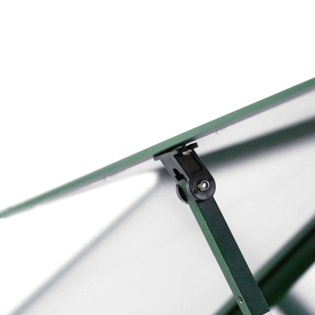 Greenhouse with foundation frame green 334x169x202 cm aluminum