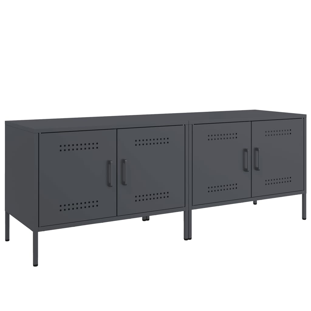 Meubles TV 2 pcs. Anthracite 68x39x50,5 cm en acier