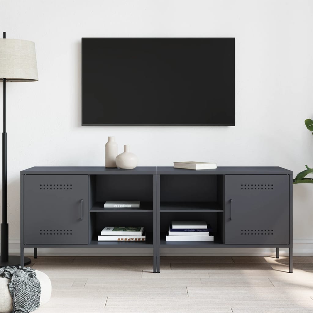 Meubles TV 2 pcs. Anthracite 68x39x50,5 cm en acier